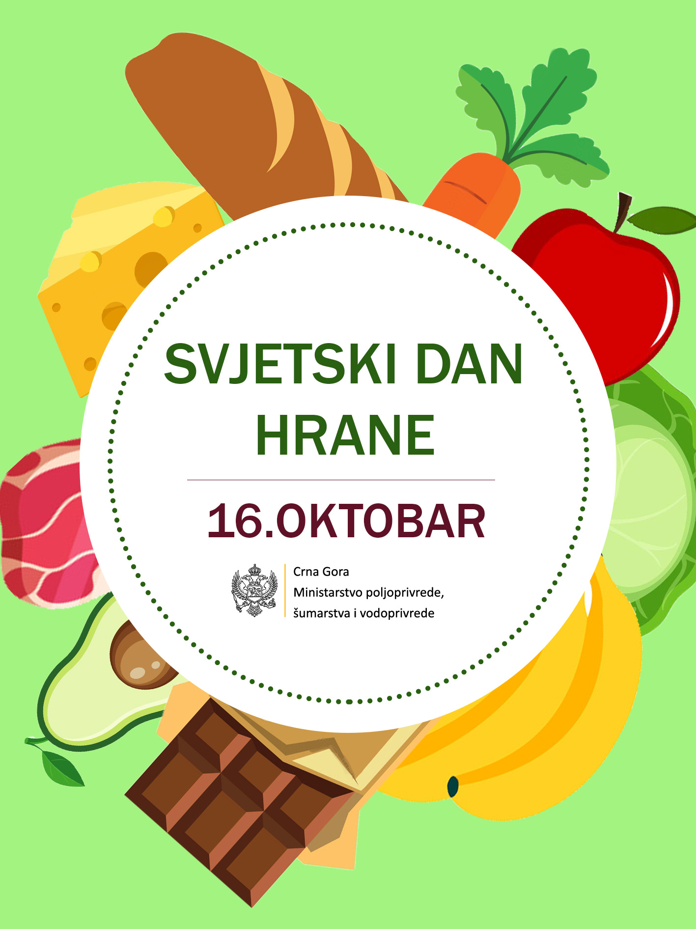 Ministarstvo poljoprivrede čestitalo svjetski dan hrane