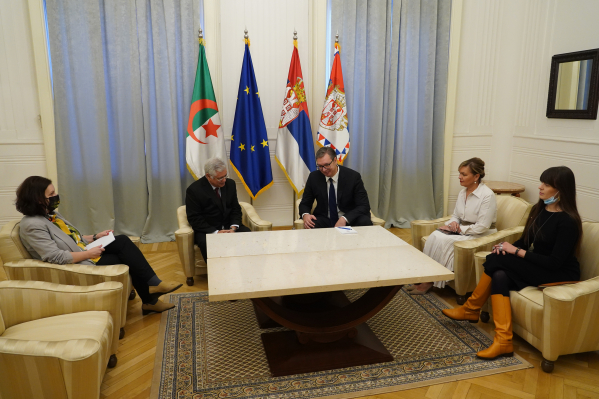 Vučić sa ambasadorom Narodne Demokratske Republike Alžir