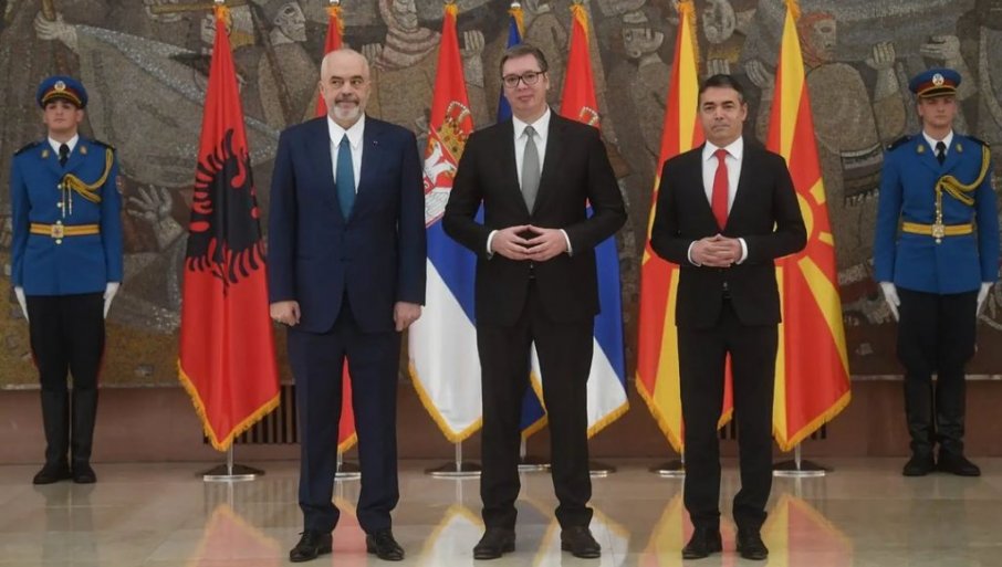 Vučić dočekao Edija Ramu i Nikolu Dimitrova