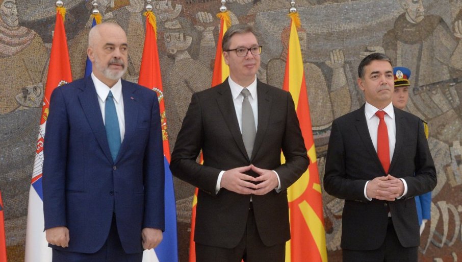 Zajednička izjava Vučića, Rame i Dimitrova: Oslabljena perspektiva EU integracija prijeti da nas još više dezintegriše, produbljujemo „Otvoreni Balkan“!