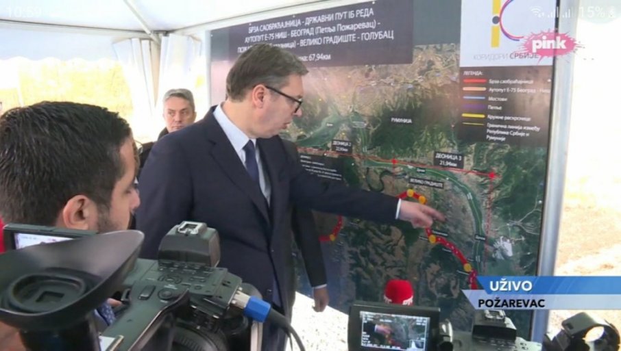 Vučić u Požarevcu: Milanovac-Kladovo biće završeno do kraja godine