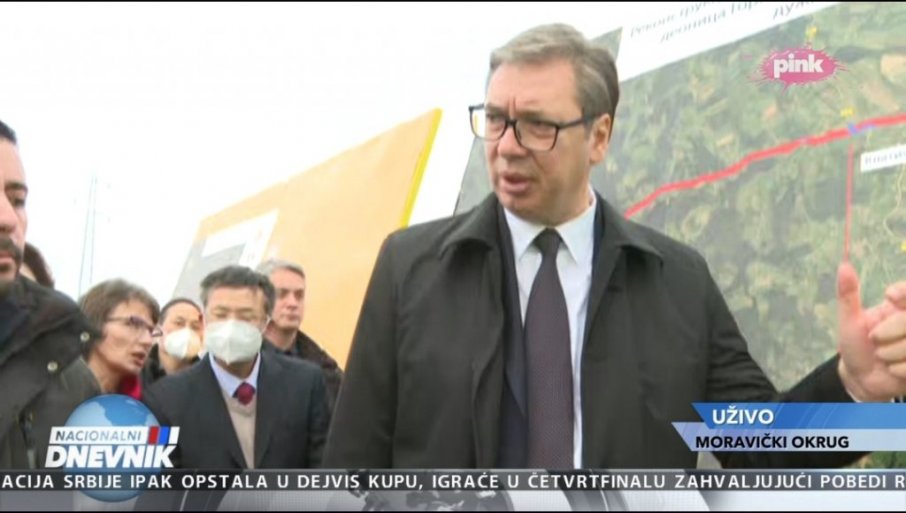 Vučić obišao početak radova na obilaznici oko Gornjeg Milanovca