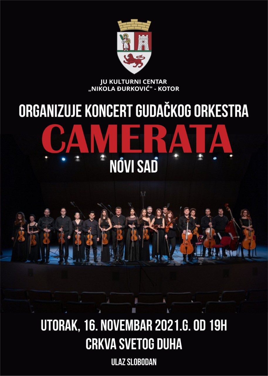 Gudački orkestar „Camerata“ nastupa u Kotoru