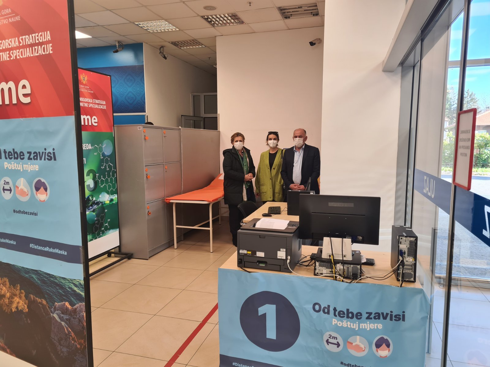 Dr Jokić posjetio novootvorene vakcinalne punktove u Nikšiću, Kotoru, Herceg Novom i Bijelom Polju