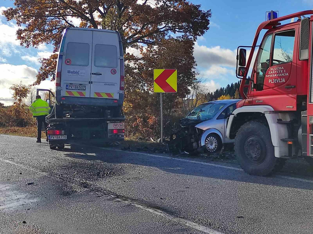 Udes kod Pljevalja, povrijeđene dvije osobe