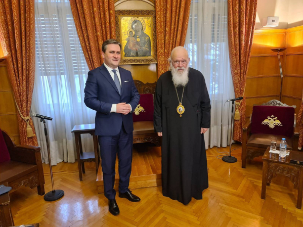 Selaković sa arhiepiskopom Jeronimosom Drugim o bliskosti dva naroda i crkve