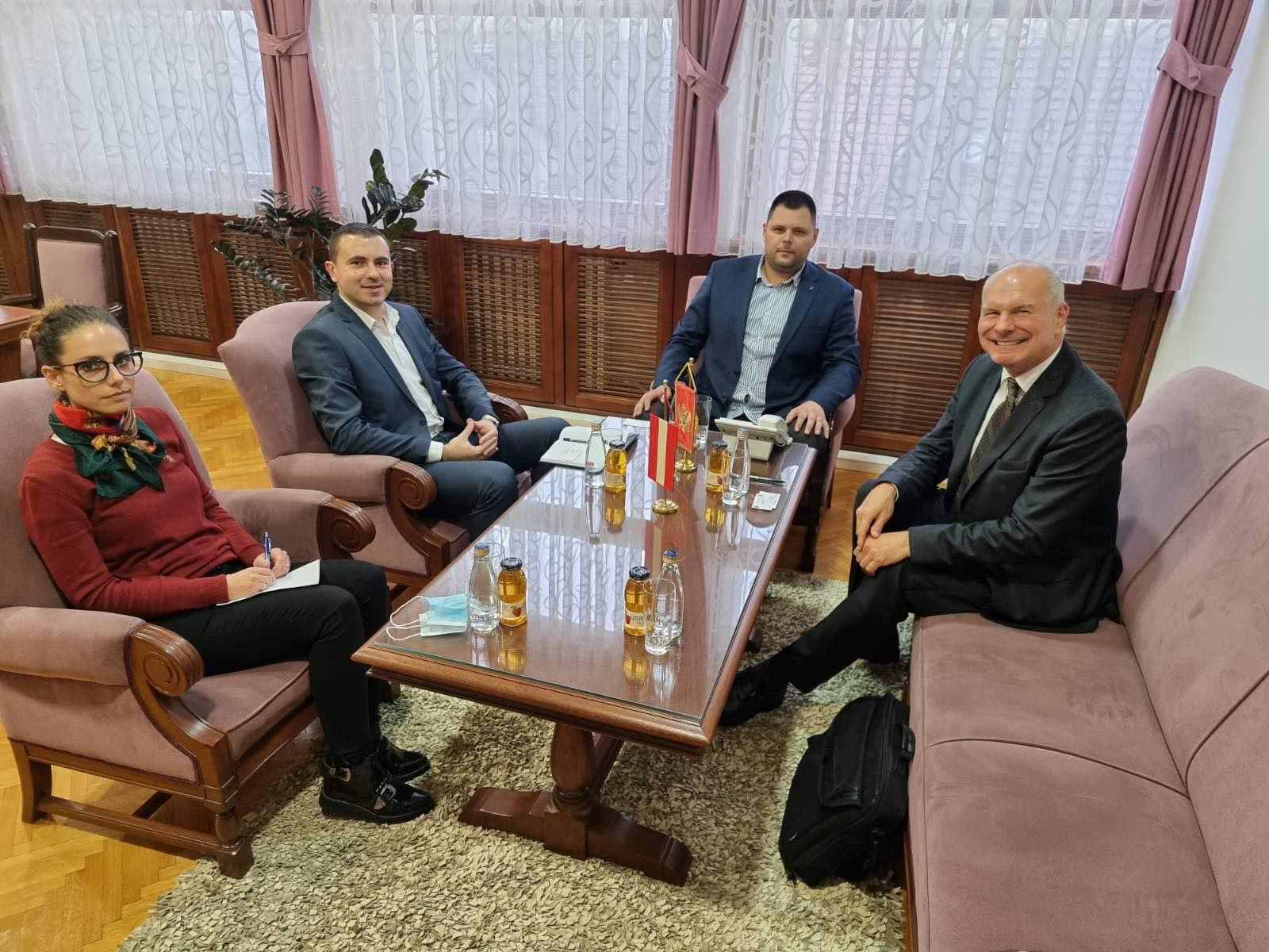 Kovačević upoznao austrijskog ambasadora sa razvojnim i prirodnim potencijalima Nikšića!