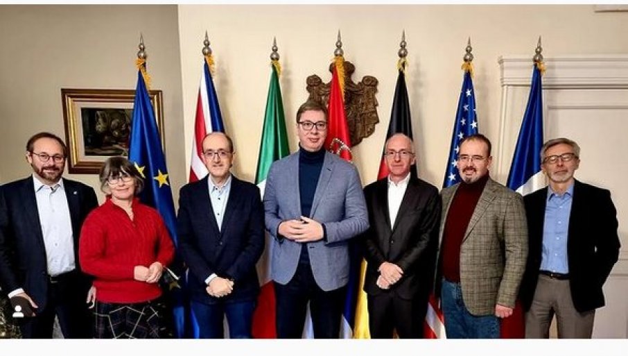 Vučić ugostio ambasadore zemalja Kvinte i šefa Delegacije EU: Teške teme ostavljamo za posle praznika