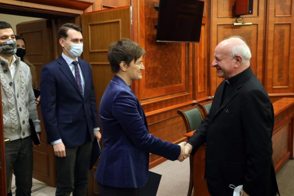 Brnabić: Uzajamno uvažavanje i poštovanje Srbije i Svete Stolice