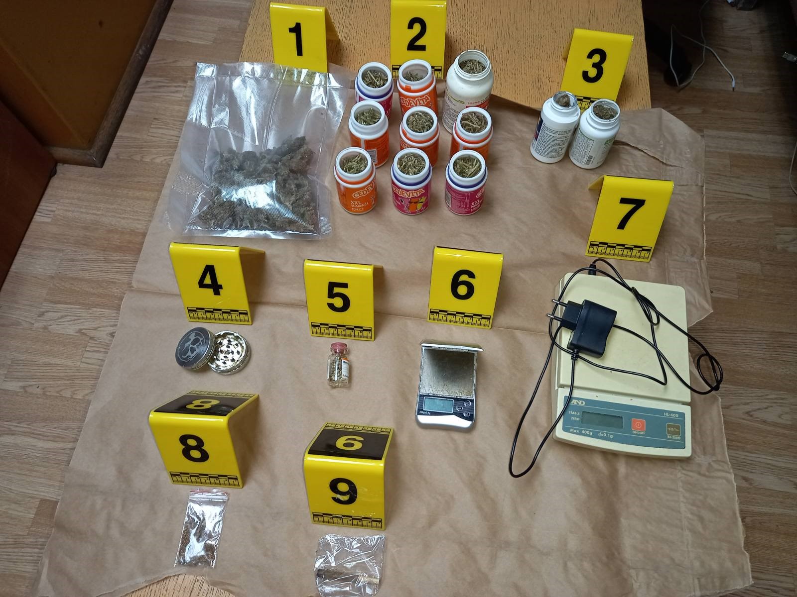 Bar: Pronađena opojna droga, krivična prijava protiv jedne osobe