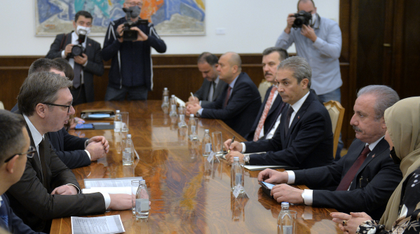 Vučić primio predsjednika Velike Narodne skupštine Republike Turske: Odnosi Srbije i Turske na istorijski najvišem nivou