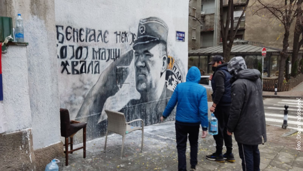 Vraćen mural Ratku Mladiću koji je jutros bio prekrečen