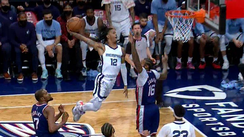 Zakucavanje sezone: Durant i Harden ostali u čudu, Dža Morant spržio mrežicu!