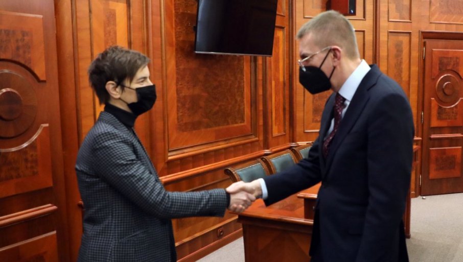 Brnabić sa šefom diplomatije Letonije: Podrška na putu ka EU