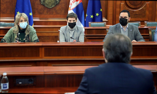 Brnabić sa Žiofreom o rezultatima referenduma: Građani Srbije razumjeli važnost promjena