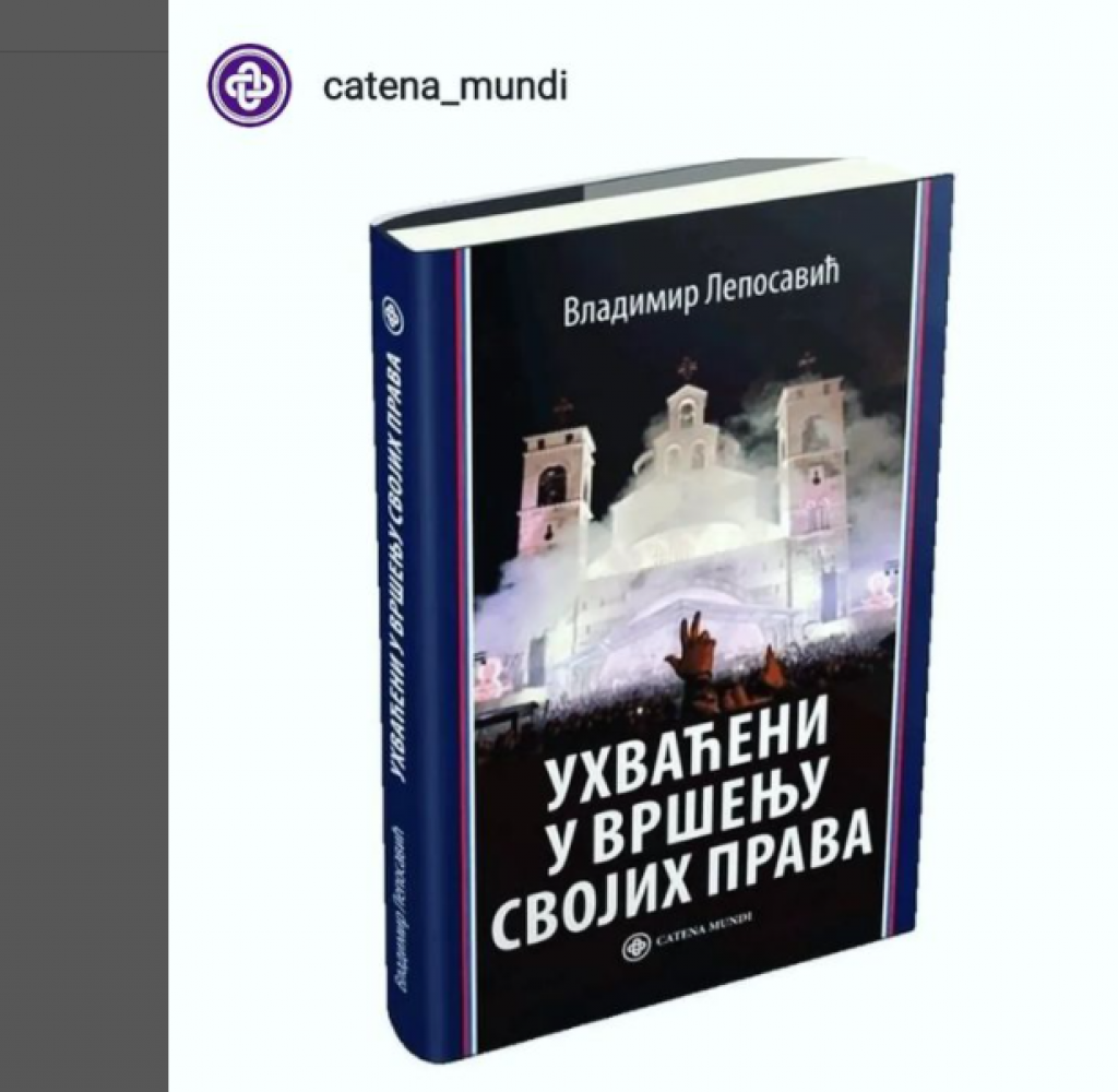 Smijenjeni ministar pravde: Leposavić objavio knjigu o borbi srpskog naroda protiv diskriminacije u Crnoj Gori