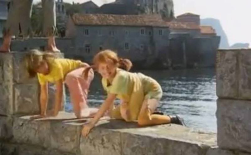 Nekoliko scena iz filma Pipi Duga Čarapa snimljeno u Budvi