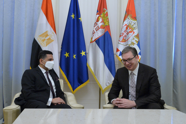 Vučić primio u oproštajnu posjetu ambasadora Arapske Republike Egipat