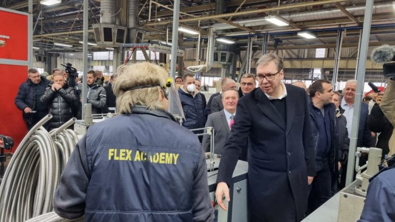 Vučić u Priboju: Posjeta fabrikama
