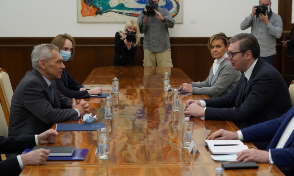 Sastanak Vučića i Bocan-Harčenka: Predsjednik ugostio ambasadora Ruske Federacije