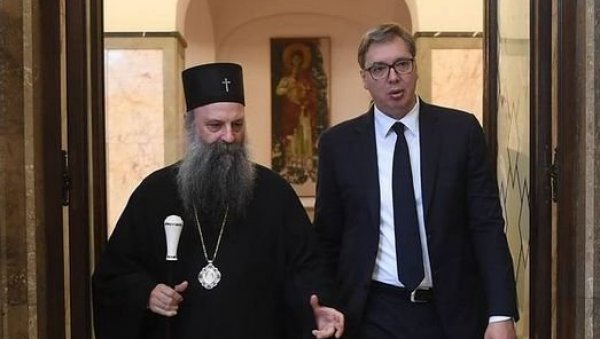 Vučić kod Patrijarha Porfirija: Razgovaraju o stavu Srbije o situaciji u Ukrajini!