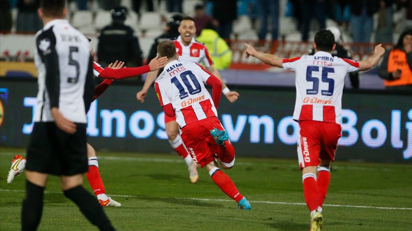 Završen vječiti derbi, Zvezda bolja od Partizana