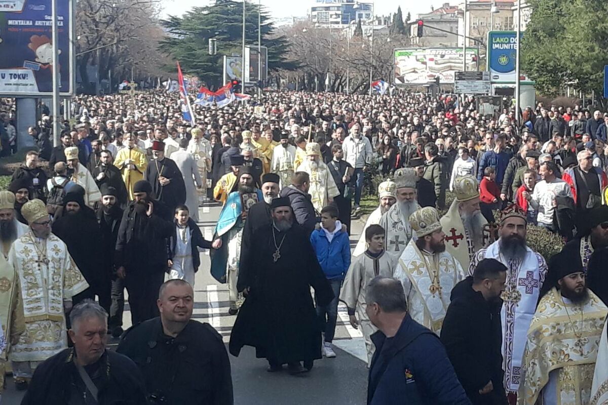 Cijelo sveštenstvo SPC Mitropolije crnogorsko-primorske sjutra će biti na liturgiji i litiji u Podgorici