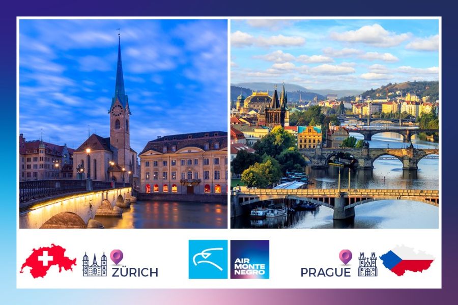 Do Praga i Ciriha: Air Montenegro uvodi još dvije nove linije