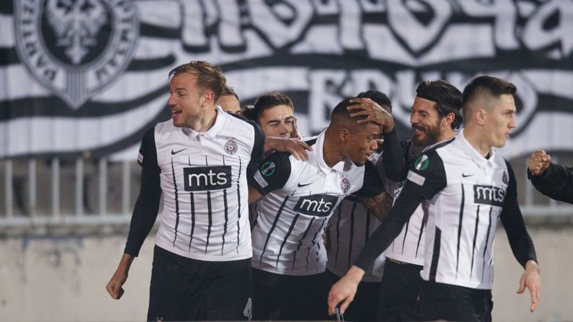 Partizan u osmini finala Lige Konferencija, Pala Sparta u Beogradu