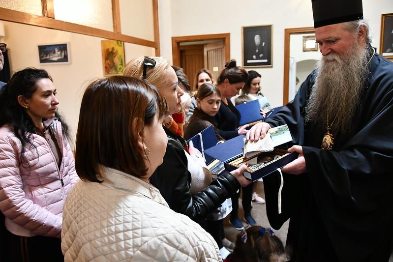 U hramu u Baru: Mitropolit Joanikije ugostio izbjegle iz Ukrajine