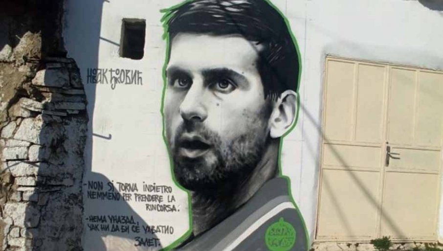 Đokovićev mural osvanuo na Kosovu