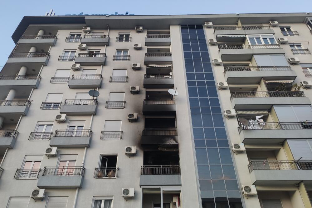 Ugašen požar u stambenoj zgradi na Zabjelu