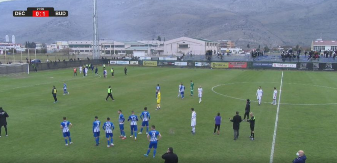 Jedna osoba privedena zbog nereda na utakmici Budućnost-Dečić