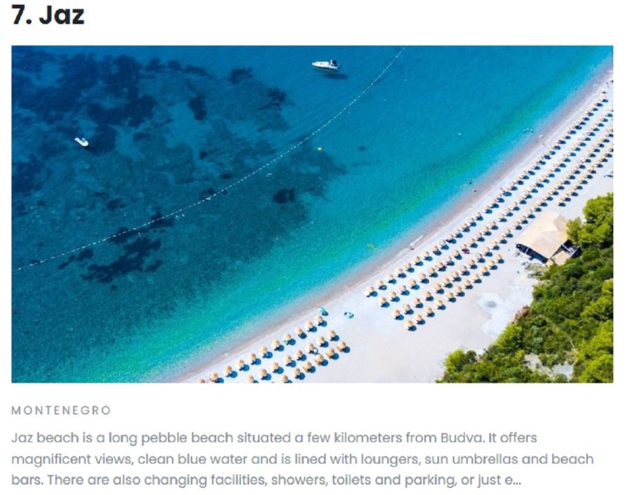 Jaz uvršten na listu najboljih evropskih plaža za zabavu