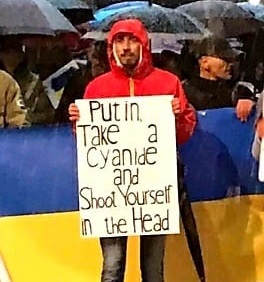 Održan protest podrške Ukrajini na Cetinju