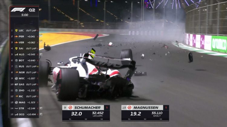 Težak udes Mika Šumahera u Saudijskoj Arabiji