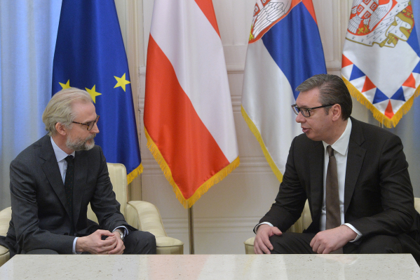 Vučić primio u oproštajnu posjetu Ambasadora Austrije: Unaprijeđena čvrsta saradnja i partnerski odnos naših zemalja