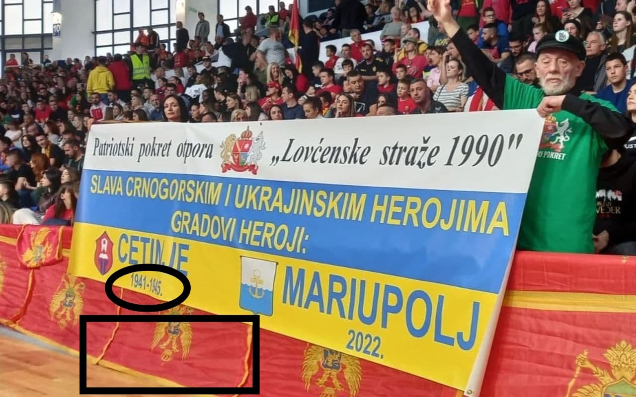 Bruka u SC “Morača“: DPS komite okrenuli crnogorske zastave naopako i podržali ukrajinske naciste u Mariupolju!