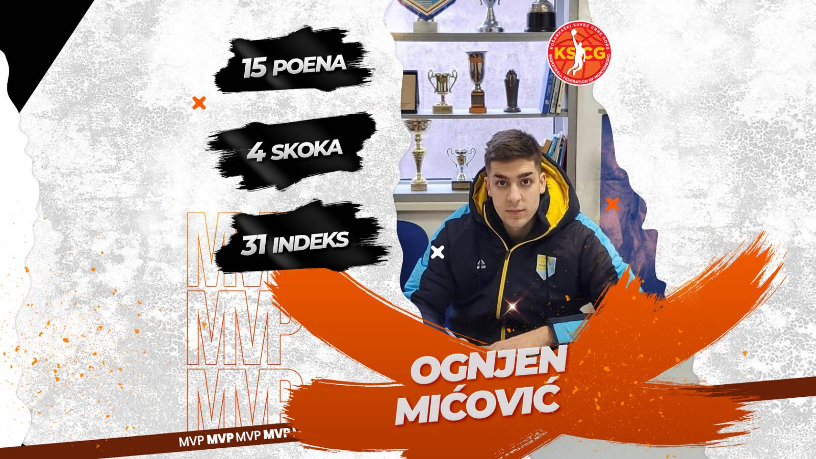 Mićović MVP pretposlednjeg kola Prve A lige košarkaša