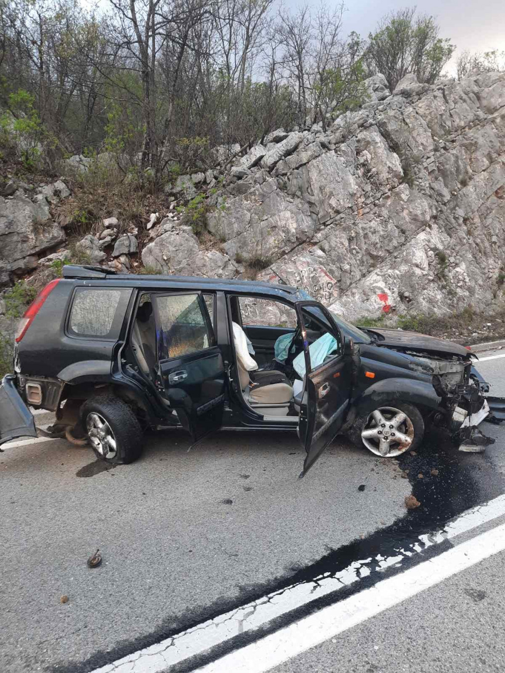 Saobraćajna nezgoda na putu Podgorica-Nikšić