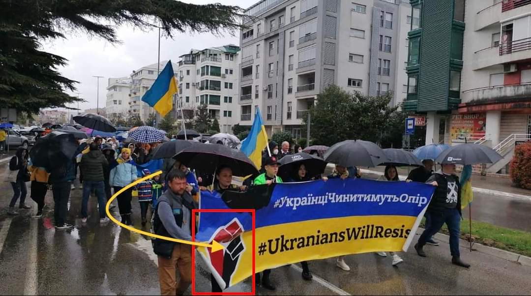 Sramota: Simboli ukrajinskih neonacističkih organizacija na ulicama Podgorice!