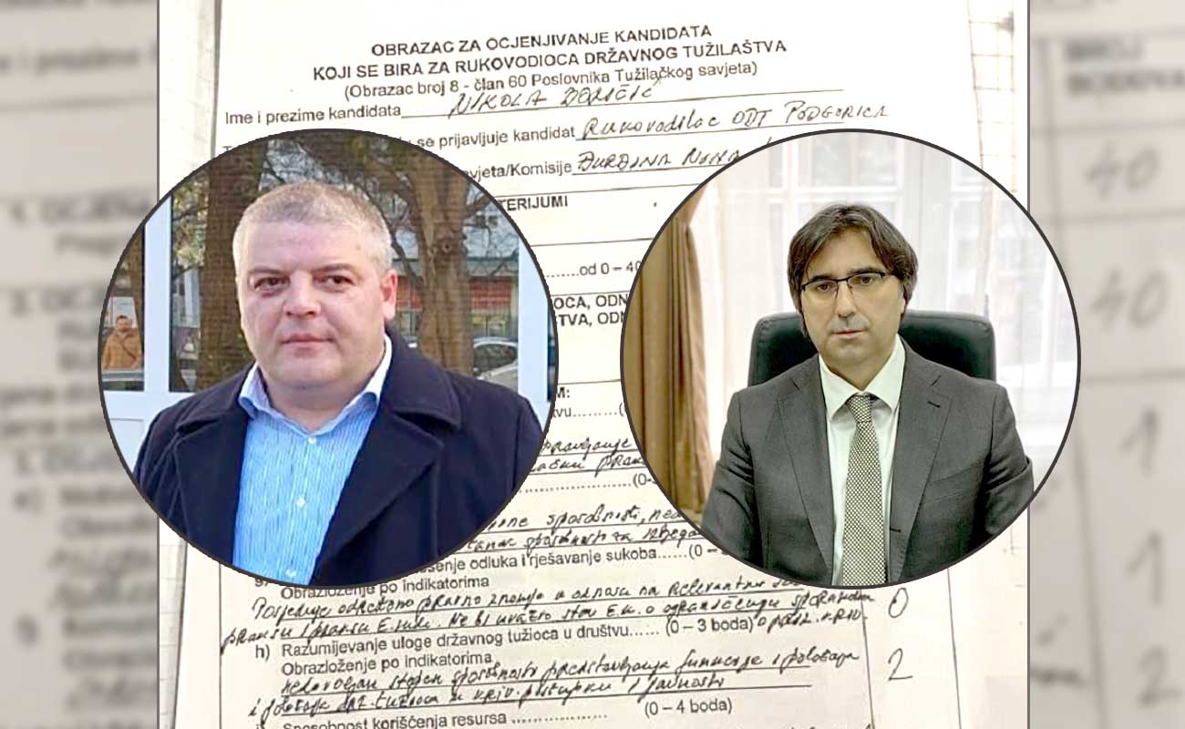 Press: Čelnici Tužilaštva birani ocjenjivanjem, kandidati bili tužioci Milanović i Boričić, ocjene varirale