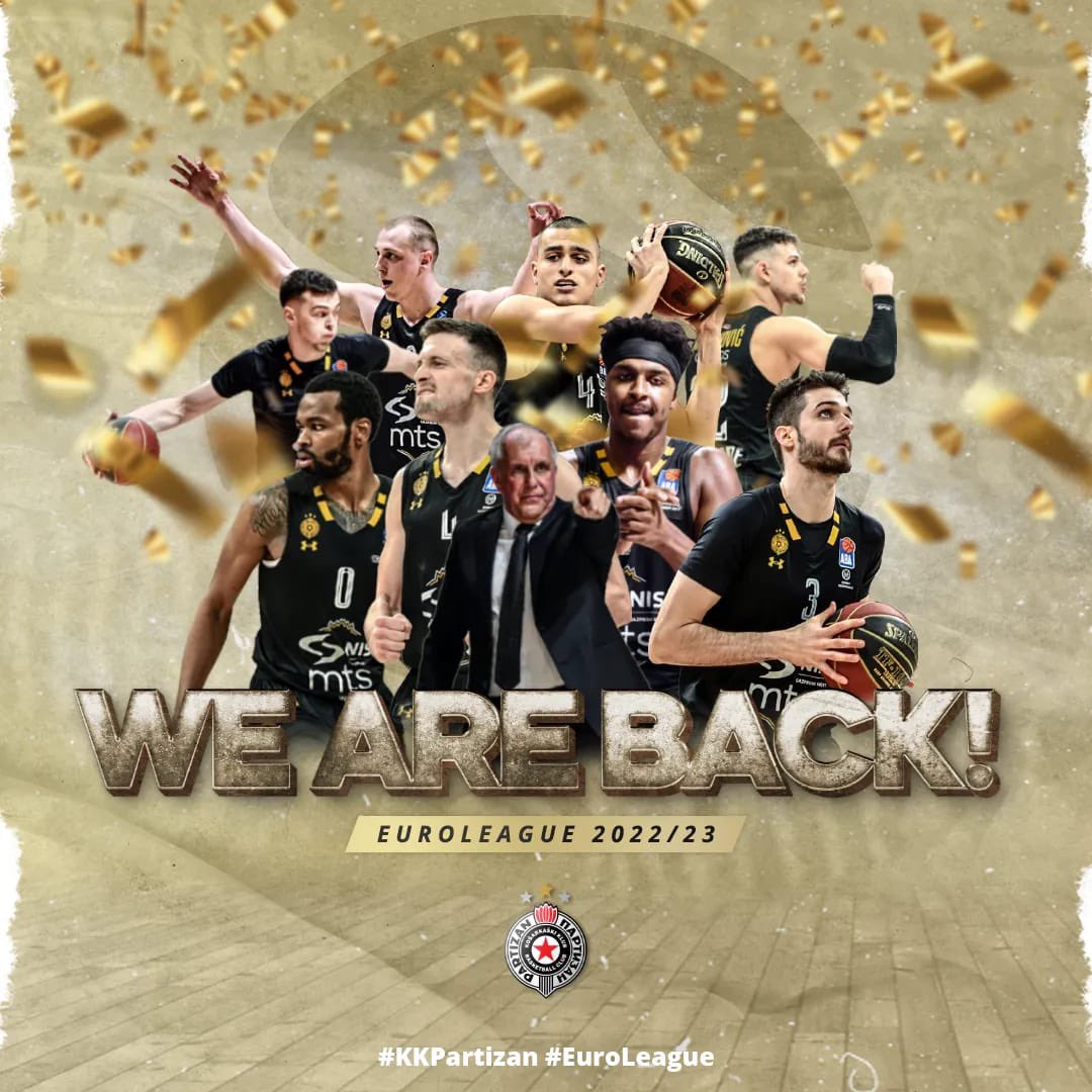 Potvrđeno: Partizan naredne sezone nastupa u Evroligi!