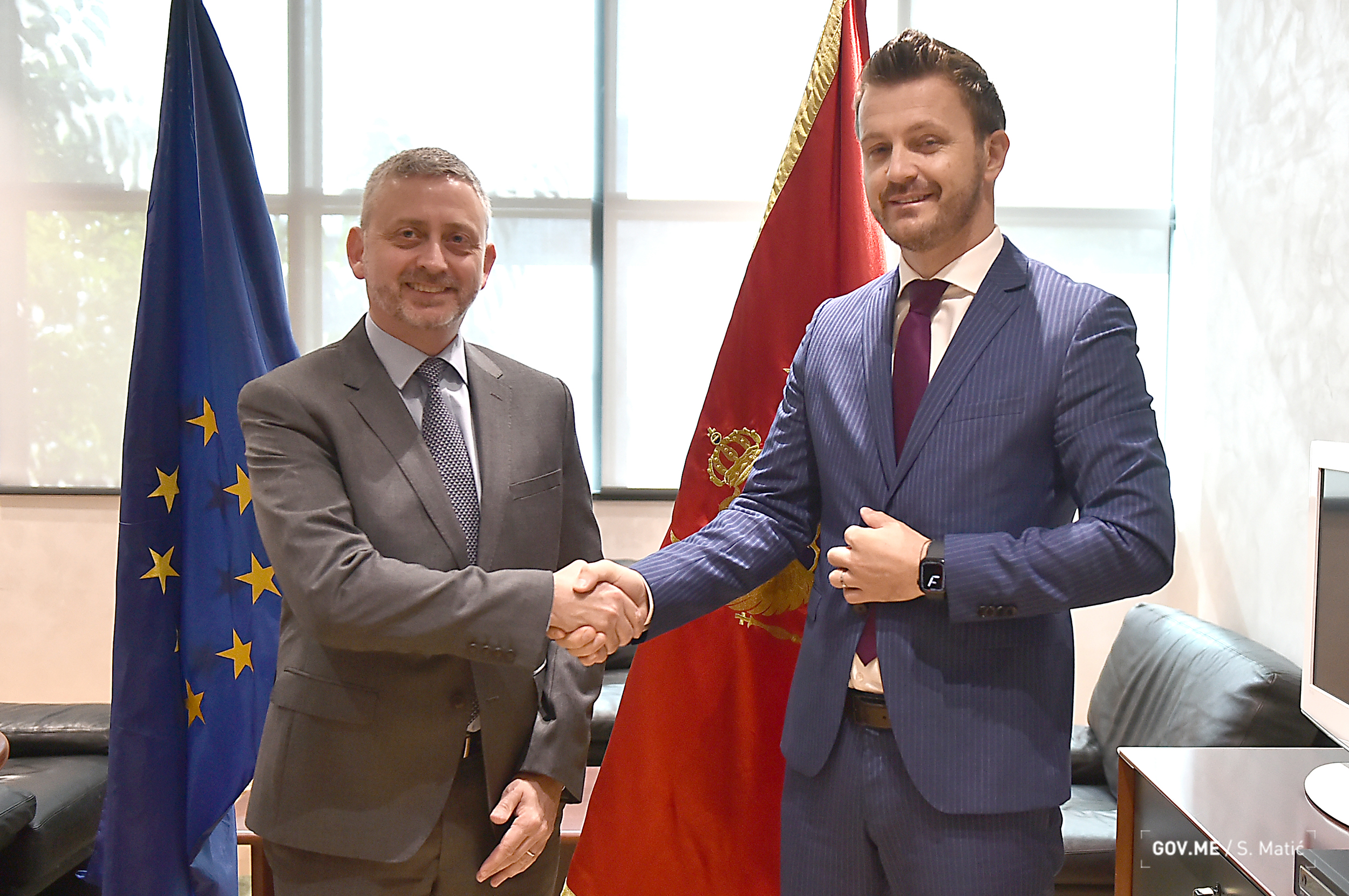 Ministar Dukaj sa šefom jedinice D2 za Crnu Goru i Srbiju: Reforma javne uprave jedan od prioriteta procesa evropskih integracija
