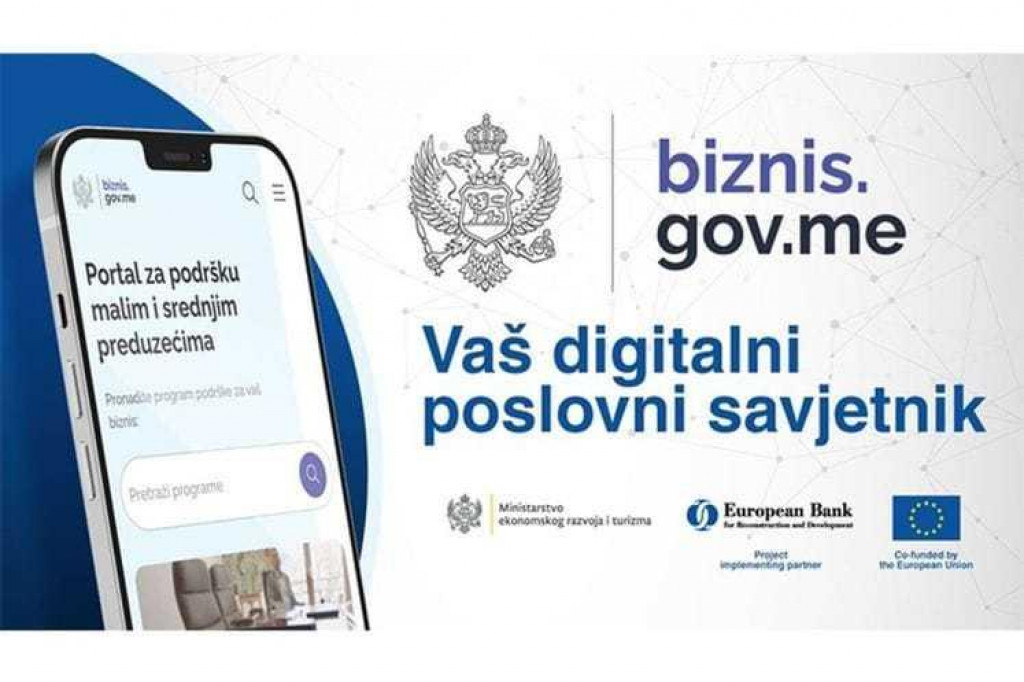 Od 12 časova: Danas kreće sa radom portal biznis.gov.me