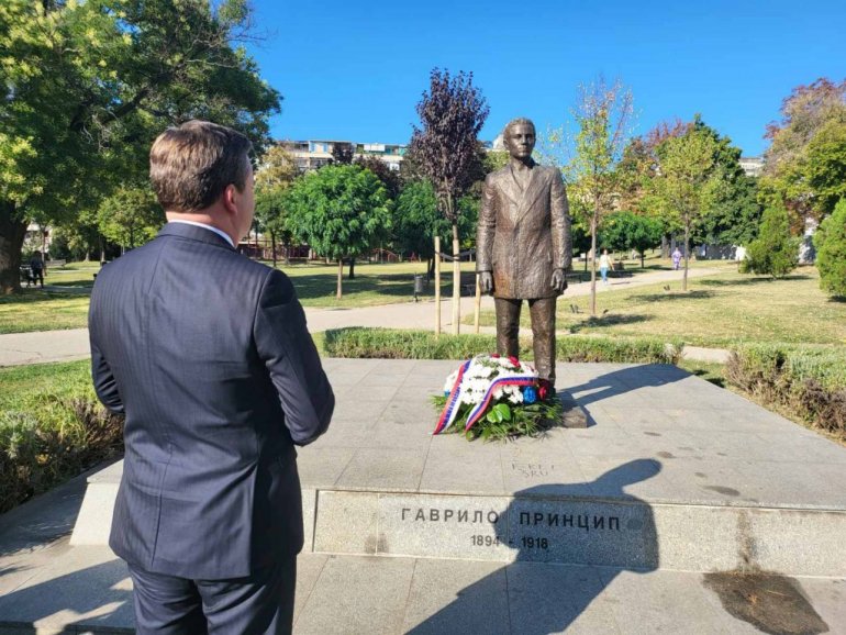 Rođen na današnji dan 1894: Selaković položio vijenac na spomenik Gavrilu Principu!