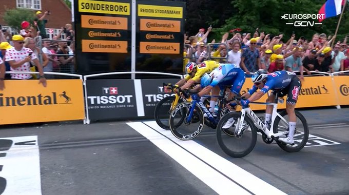 Gruneveld u foto finišu slavio na trećoj etapi, Van Ert lider Tura