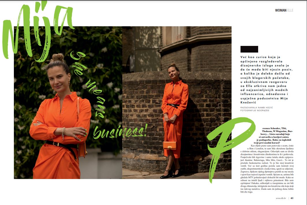 Mija Knežević za Elle otkriva formulu uspjeha: Konstantnost, ambicija, uporan rad… talenat je 10 odsto!