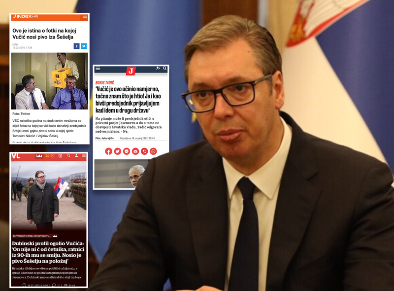 U nedostatku argumenata: Hrvatski tabloidi svoju nemoć pokazali ličnim uvredama upućenim Vučiću