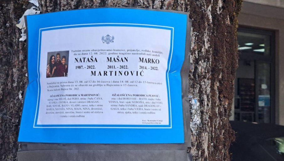 Suprug Miloš se oprostio od žene i ubijene djece: „Nataša hvala ti za sve što si uradila za Marka i Mašana“ (FOTO)